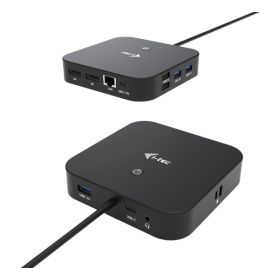 i-Tec USB C dual Display Port 4K Docking Station Zwart