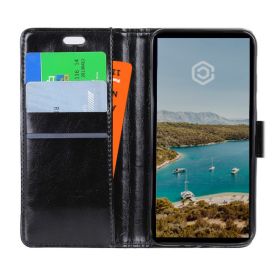 Casecentive Leren Wallet Case iPhone XS Max zwart
