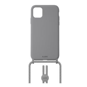 Laut Pastels case met koord iPhone 12 / iPhone 12 Pro grijs