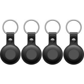 Lifemate Life Tag Leren Hoesje 4-Pack zwart