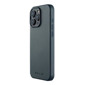 Mujjo Leather Bio Case iPhone 16 Pro Blauw