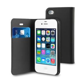 Muvit Folio Card Case iPhone 4(S) zwart