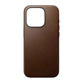 Nomad Modern Leather Case Magsafe iPhone 15 Pro Max bruin