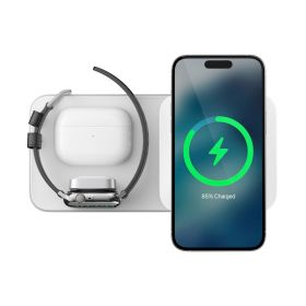Nomad Base One Max 3-in-1 met MagSafe Zilver