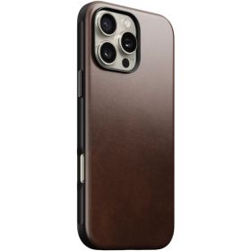 Nomad Modern Leren Case iPhone 16 Pro Max Olde Dublin Horween