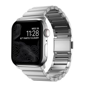 Nomad stainless steel Apple Watch 42mm / 44mm / 45mm / 49mm zilver