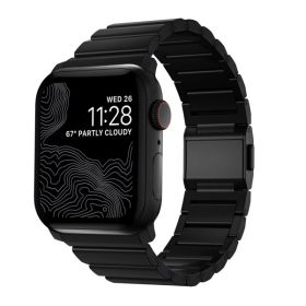 Nomad titanium strap Apple Watch 42mm / 44mm / 45mm / 49mm zwart