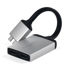 Satechi Type-C Dual HDMI Adapter zilver