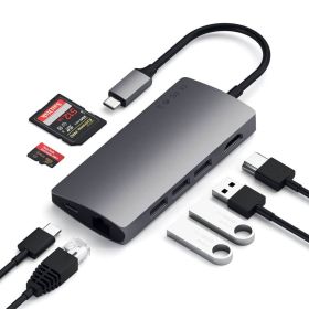 Satechi USB-C Multi-Port Adapter 4K Ethernet V2 space gray